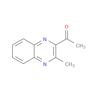 1-(3-甲基喹喔啉-2-基)乙酮结构式