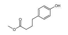 4-Hydroxybenzenebutyric acid methyl ester Structure