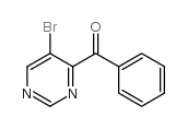 (5-溴-4-嘧啶)苯基甲酮结构式