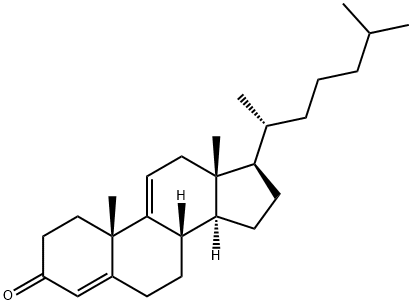 Cholesta-4,9(11)-dien-3-one Structure