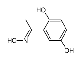 1-(2,5-Dihydroxyphenyl)ethanone oxime结构式