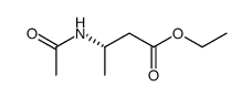 ethyl (S)-3-acetamidobutanoate结构式
