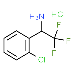 1-(2-氯苯基)-2,2,2-三氟乙胺盐酸盐结构式