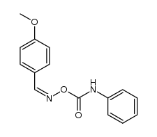 4-methoxy-benzaldehyde-(O-phenylcarbamoyl-seqcis-oxime )结构式