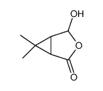 cis-caronaldehydic acid hemiacetal Structure
