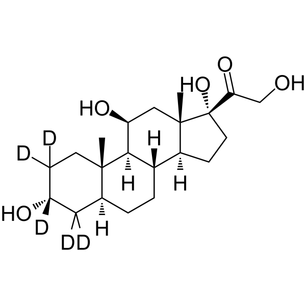 Allotetrahydrocortisol-d5 Structure