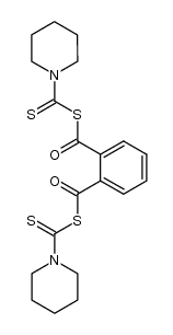 phthalic acid bis-(piperidine-1-carbothioic acid )-bis thioanhydride Structure