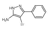 3-氨基-4-溴-5-苯基吡唑结构式