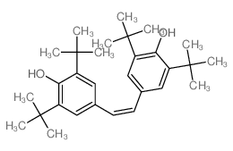 4-[2-(4-hydroxy-3,5-ditert-butyl-phenyl)ethenyl]-2,6-ditert-butyl-phenol Structure