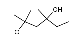 2,4-dimethyl-hexane-2,4-diol结构式