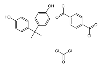 benzene-1,4-dicarbonyl chloride,carbonyl dichloride,4-[2-(4-hydroxyphenyl)propan-2-yl]phenol Structure