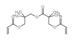 2-丙烯酸-3-[2,2-二甲基-1-氧代-3-[(1-氧代-2-丙烯基)氧]丙氧基]-2,2-二甲基丙酯结构式