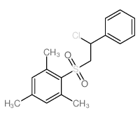 Benzene,2-[(2-chloro-2-phenylethyl)sulfonyl]-1,3,5-trimethyl- structure