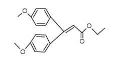 ethyl 3,3-bis(4'-methoxyphenyl)prop-2-enoate Structure
