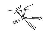 hydrido(tricarbonyl)(η5-pentamethylcyclopentadienyl)tungsten(II) Structure
