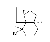 2-Methyl-2-hydroxy-6α,10,10-trimethyl-1α,9α-aethylen-bicyclo[4.3.0]nonan结构式