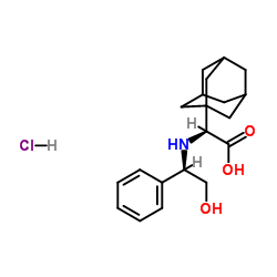 (ALPHAS)-ALPHA-[[(1R)-2-羟基-1-苯基乙基]氨基]-金刚烷-1-乙酸盐酸盐结构式