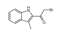 2-bromo-1-(3-methyl-1H-indol-2-yl)ethanone Structure