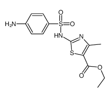 Ethyl 2-{[(4-aminophenyl)sulfonyl]amino}-4-methyl-1,3-thiazole-5- carboxylate结构式