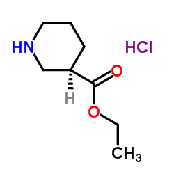R-3-哌啶甲酸乙酯盐酸盐结构式