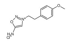 3-[2-(4-methoxyphenyl)ethyl]oxadiazol-3-ium-5-amine,chloride结构式