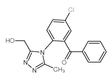[5-chloro-2-[3-(hydroxymethyl)-5-methyl-1,2,4-triazol-4-yl]phenyl]-phenylmethanone结构式