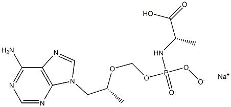 替诺福韦拉酚氨酯（替诺福韦艾拉酚胺）杂质15（钠盐）结构式