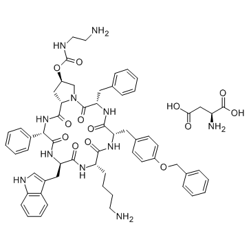 Pasireotide L-aspartate salt structure