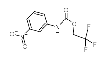 2,2,2-三氟-3-硝基苯基氨基甲酸乙酯结构式