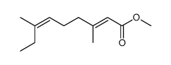 (2E,6Z)-3,7-dimethyl-nona-2,6-dienoic acid methyl ester Structure
