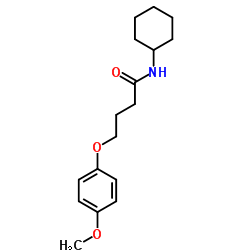 N-Cyclohexyl-4-(4-methoxyphenoxy)butanamide Structure
