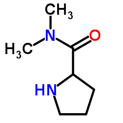(9CI)-N,N-二甲基-2-吡咯烷羧酰胺结构式