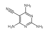2,4,6-triaminopyrimidine-5-carbonitrile Structure
