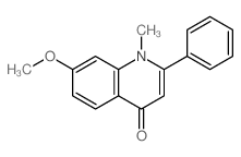 7-methoxy-1-methyl-2-phenyl-quinolin-4-one结构式