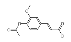 4-acetoxy-3-methoxycinnamoyl chloride Structure