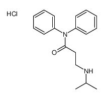 N,N-diphenyl-3-(propan-2-ylamino)propanamide,hydrochloride结构式