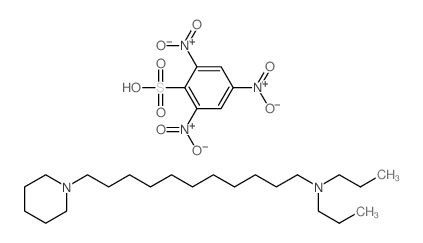 11-piperidin-1-yl-N,N-dipropylundecan-1-amine,2,4,6-trinitrobenzenesulfonic acid结构式