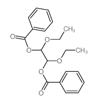 1,2-Ethanediol,1,2-diethoxy-, 1,2-dibenzoate structure
