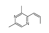 3,5-dimethyl-2-(Z-1-propenyl)-pyrazine Structure