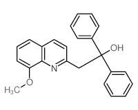 2-Quinolineethanol,8-methoxy-a,a-diphenyl-结构式