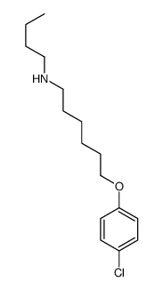 N-butyl-6-(4-chlorophenoxy)hexan-1-amine Structure