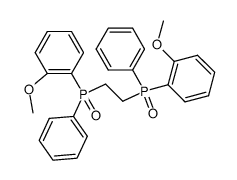1,2-ethandiylbis[(o-anisylphenyl)phenyl]phosphine oxide Structure