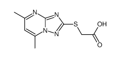 2-[(5,7-dimethyl-[1,2,4]triazolo[1,5-a]pyrimidin-2-yl)sulfanyl]acetic acid Structure
