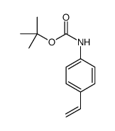 tert-butyl N-(4-ethenylphenyl)carbamate结构式