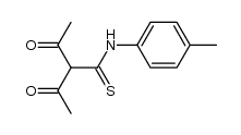 2-acetyl-3-oxo-thiobutyric acid p-toluidide Structure