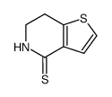 6,7-dihydrothieno[3,2-c]pyridine-4(5H)-thione结构式