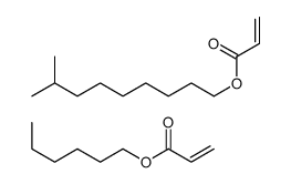 hexyl prop-2-enoate,8-methylnonyl prop-2-enoate结构式