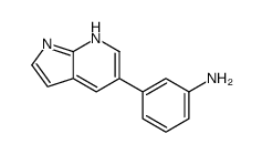 3-(1H-吡咯并[2,3-b]吡啶-5-基)苯胺结构式