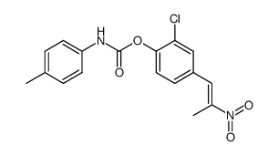 p-Tolyl-carbamic acid 2-chloro-4-((E)-2-nitro-propenyl)-phenyl ester结构式