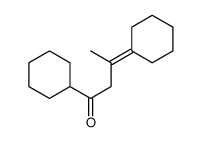 1-cyclohexyl-3-cyclohexylidenebutan-1-one Structure